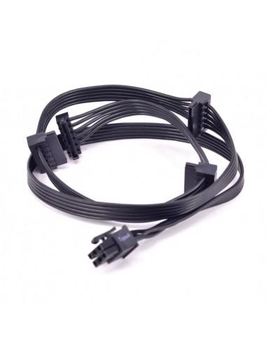 Cable PCI-E 6PIN MACHO 1 A 4 SATA HEMBRA