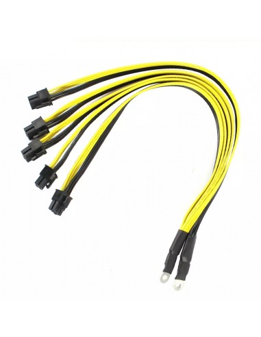 Cable Splitter 1 a 5 pcie fuente de poder