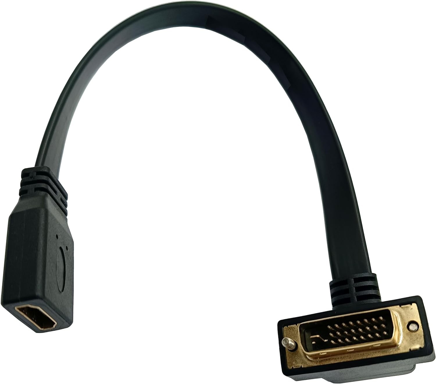 Adaptador Cable DVI to HDMI, Angulo de 90 Grados